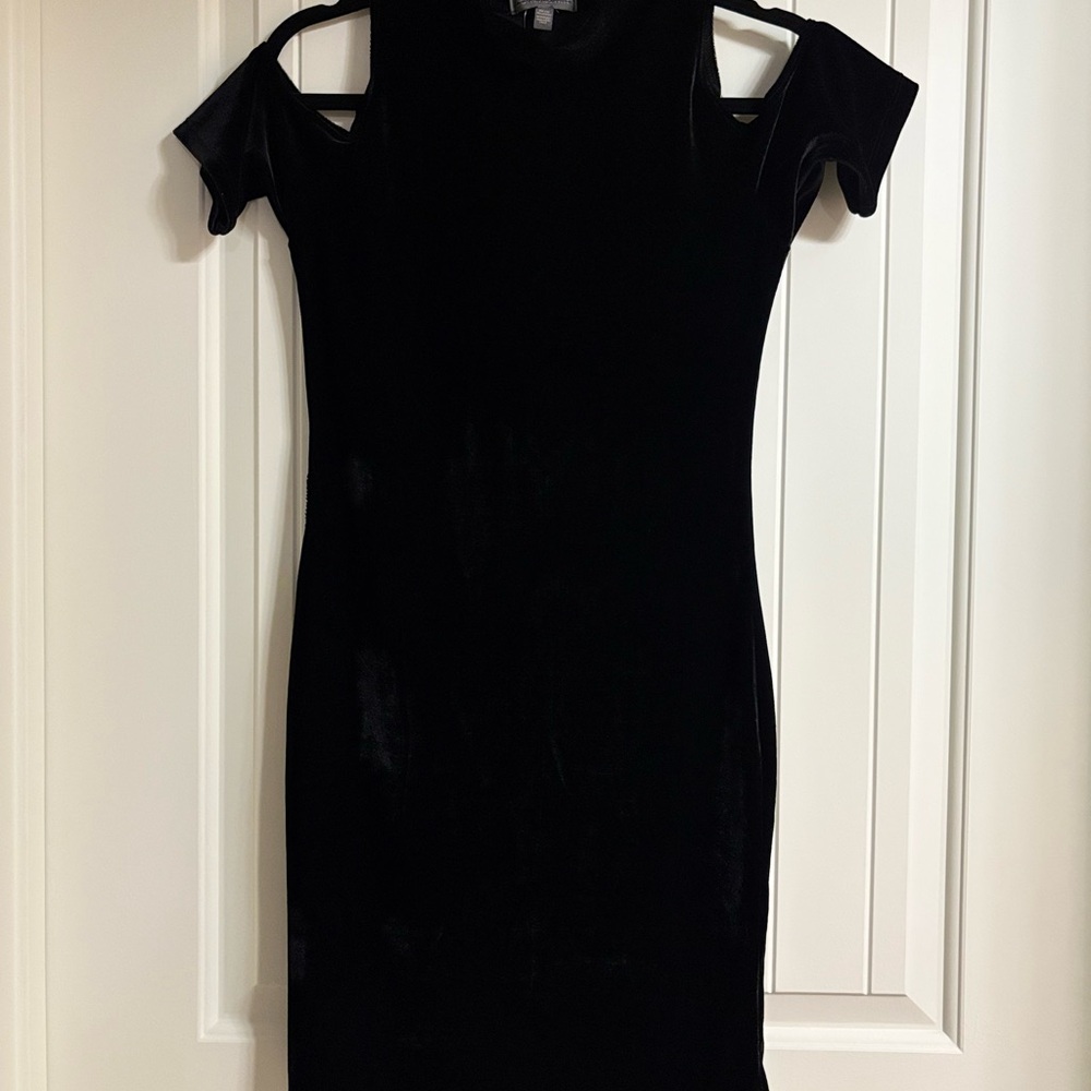 Black Velvet Mini Dress